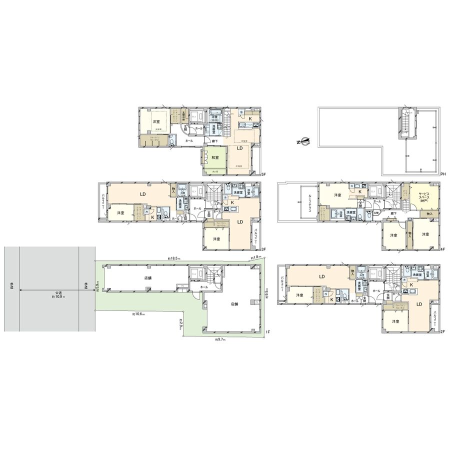 さくら白金 間取図(平面図) 間取図(平面図)