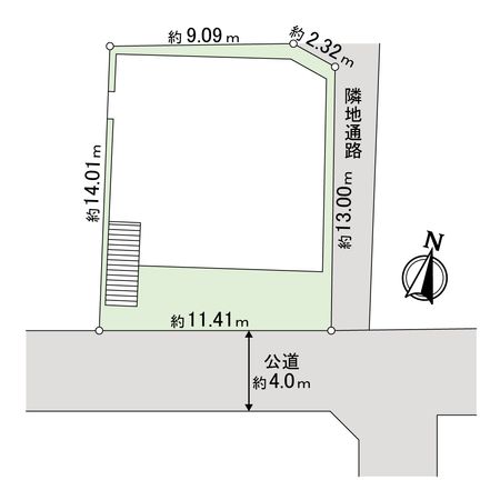 橋本ビル 地型図