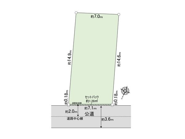 港区南青山二丁目 土地 区画図 港区南青山二丁目 土地 区画図