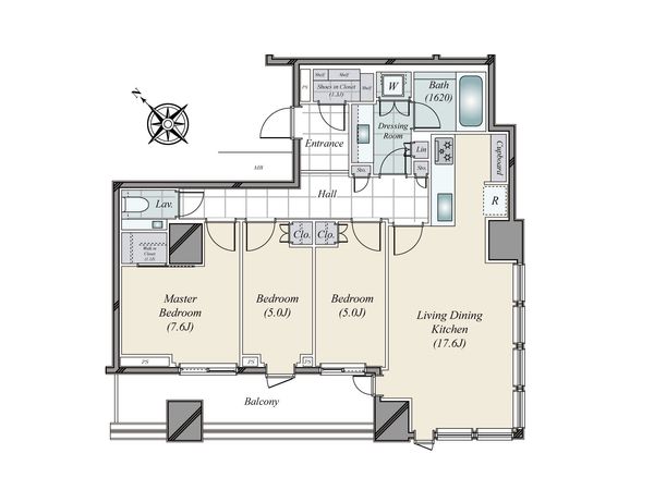 パークコート虎ノ門 間取図(平面図) 間取図(平面図)
