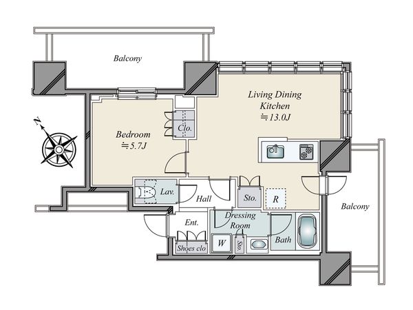 Brillia Tower浜離宮 間取図(平面図) 間取図(平面図)