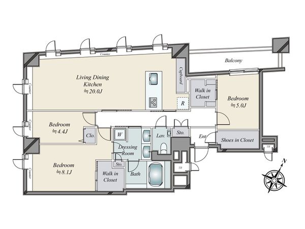 ルクセンブルグハウス 間取図(平面図) ルクセンブルグハウス 間取図(平面図)