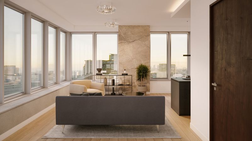 クレストプライムタワー芝 リビング リビング