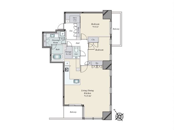パークコート赤坂桜坂 間取図(平面図) パークコート赤坂桜坂 間取図(平面図)