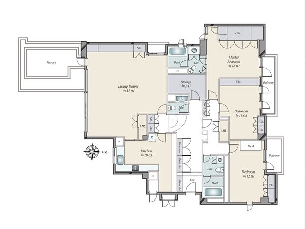 広尾ホームズ 間取図(平面図) 間取図(平面図)