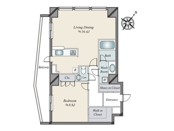 アトラスタワー六本木 間取図(平面図) 間取図(平面図)