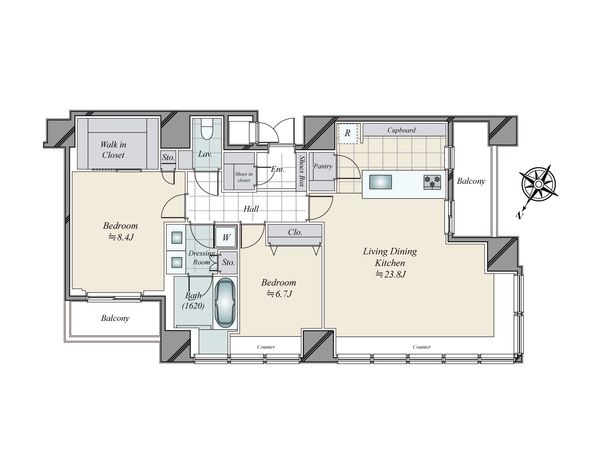 THE ROPPONGI TOKYO 間取図(平面図) 間取図(平面図)