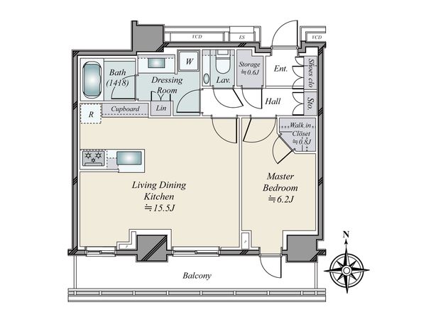 パークコート乃木坂ザ タワー 間取図(平面図) 間取図(平面図)