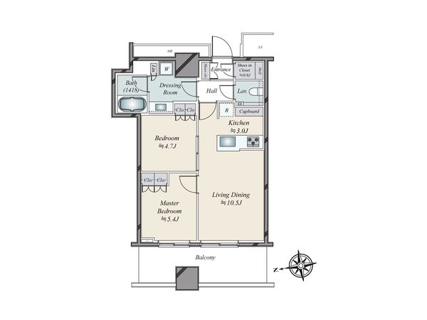 WORLD TOWER RESIDENCE 間取図(平面図) WORLD TOWER RESIDENCE 間取図(平面図)