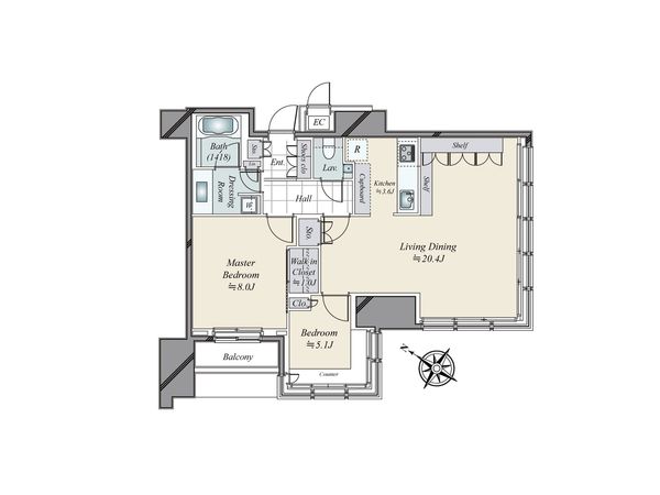 THE ROPPONGI TOKYO 間取図(平面図) THE ROPPONGI TOKYO 間取図(平面図)