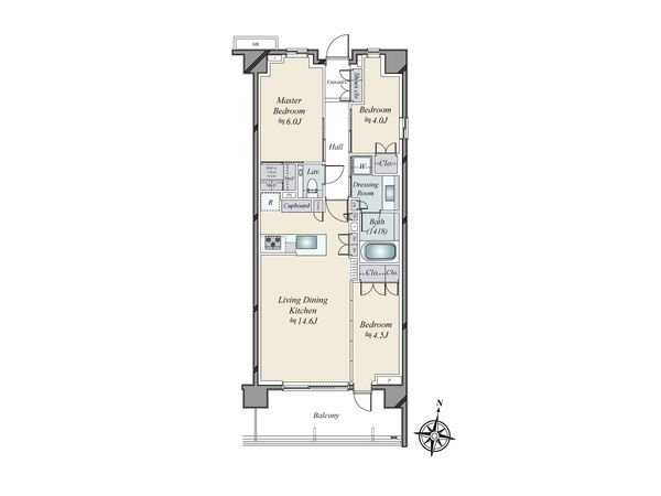 パークシティ高田馬場 間取図(平面図)