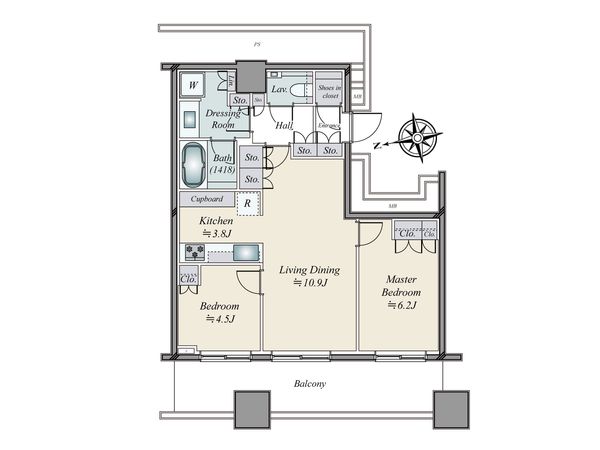 WORLD TOWER RESIDENCE 間取図(平面図) WORLD TOWER RESIDENCE 間取図(平面図)