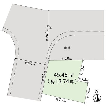 台東区浅草橋3丁目土地 区画図