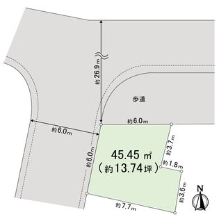 台東区浅草橋3丁目土地 区画図
