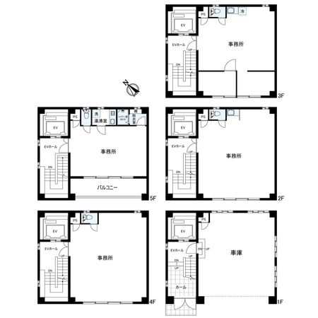 アート商会第2ビル 間取図(平面図)