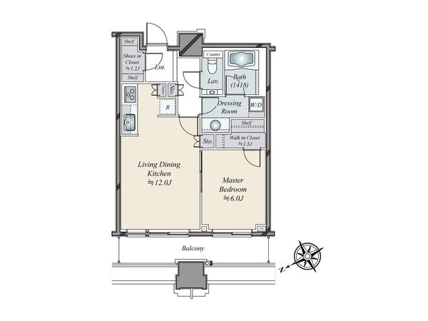 パークコート虎ノ門愛宕タワー 間取図(平面図) 間取図(平面図)