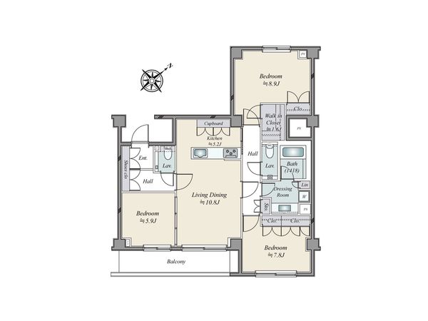 ウエリスステージ池田山公園 間取図(平面図)