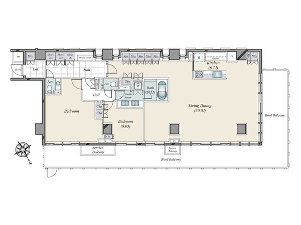 ブランズ六本木 ザ・レジデンス 間取図(平面図) ブランズ六本木 ザ・レジデンス 間取図(平面図)