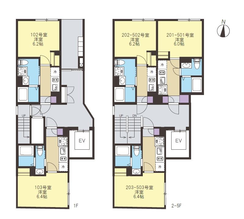 大田区東矢口3丁目【フロンティアコンフォート蒲田WEST】 間取図(平面図) 間取図(平面図)