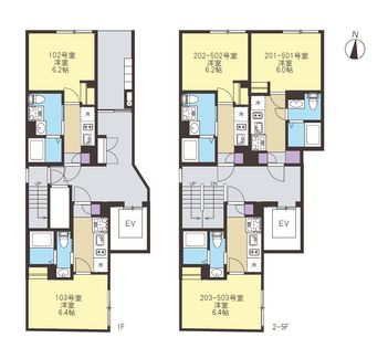 大田区東矢口3丁目【フロンティアコンフォート蒲田WEST】 間取図(平面図) 間取図(平面図)