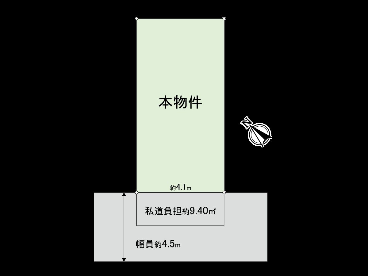 旭区高殿4丁目 土地 区画図 区画図
