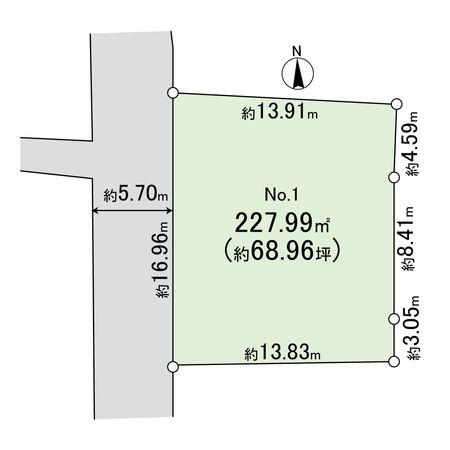 旭区清水3丁目 土地 区画図 旭区清水3丁目 土地 区画図