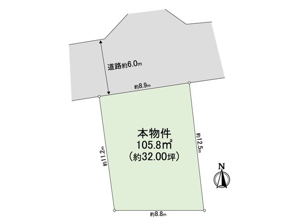 旭区清水三丁目 土地 区画図