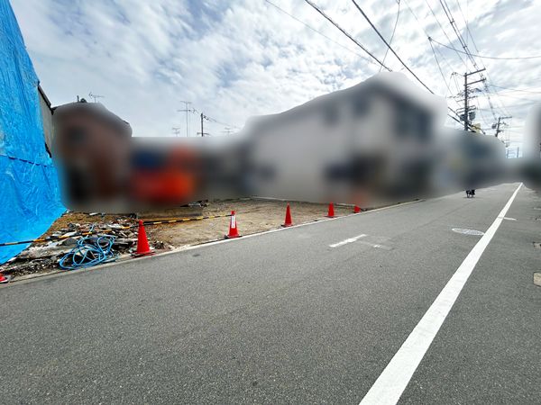 旭区清水三丁目 土地 前面道路含む外観
