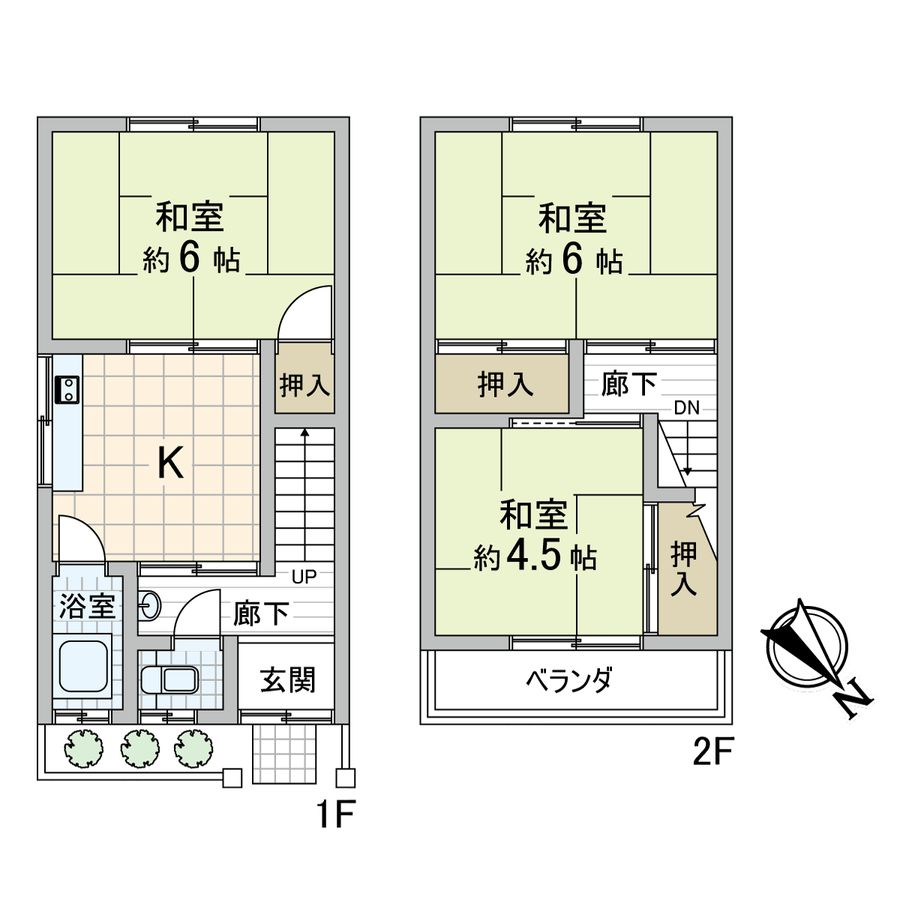 田川一丁目古家付き土地 区画図 区画図