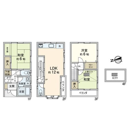 大東町一丁目戸建 間取図(平面図) 大東町一丁目戸建 間取図(平面図)
