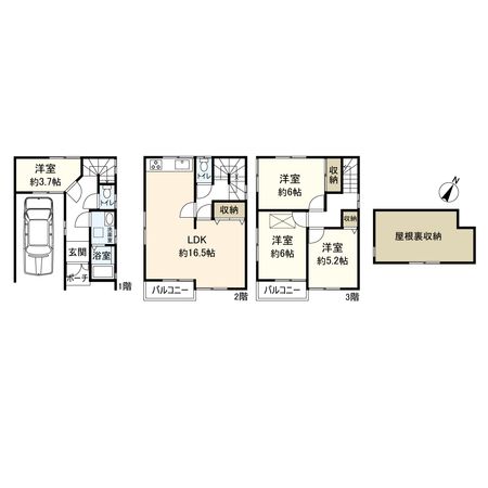 守口市南寺方中通1丁目 間取図(平面図)