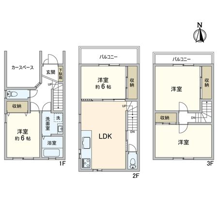 三ツ島六丁目戸建 間取図(平面図)