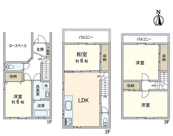 三ツ島六丁目戸建 間取図(平面図) 三ツ島六丁目戸建 間取図(平面図)