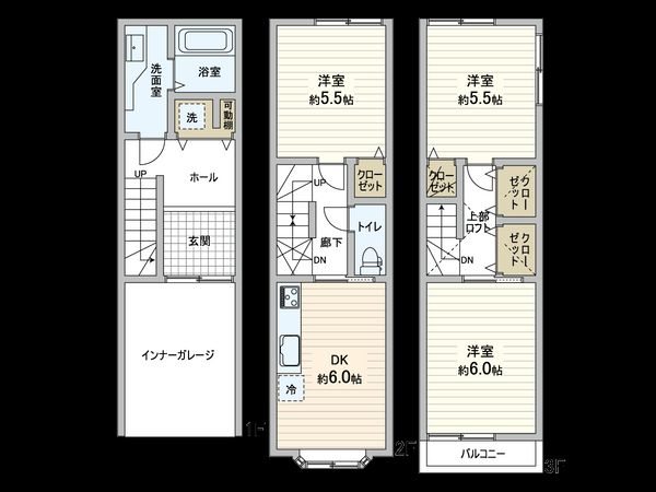 大阪市旭区大宮4丁目 間取図(平面図)