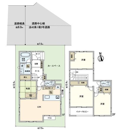 都島区友渕町一丁目 戸建 間取図(平面図) 都島区友渕町一丁目 戸建 間取図(平面図)