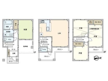 都島区毛馬町五丁目 戸建 間取図(平面図)