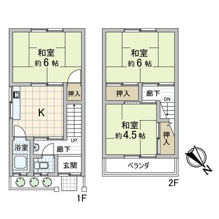 田川一丁目戸建 間取図(平面図) 間取図(平面図)