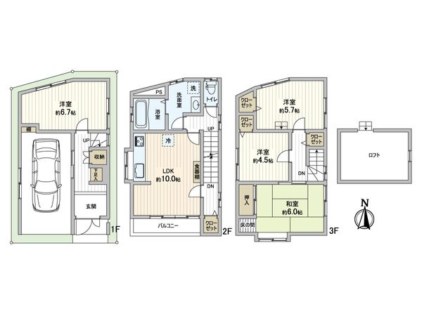 守口市大久保町4丁目 戸建 間取図(平面図) 間取図(平面図)
