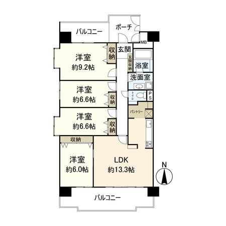桜宮リバーシティ・コープ21 間取図(平面図) 間取図(平面図)
