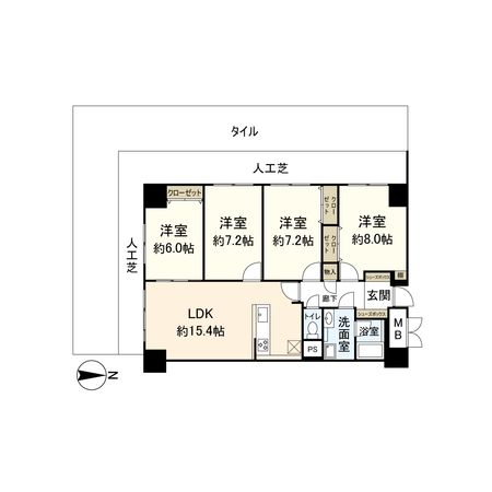 ルネ旭公園 間取図(平面図)