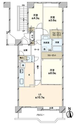 ベル・パークシティH棟 間取図(平面図) ベル・パークシティH棟 間取図(平面図)