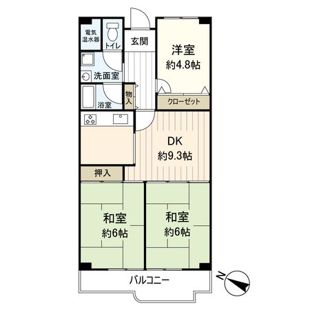 南門真ハイライフ 間取図(平面図)