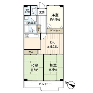 南門真ハイライフ 間取図(平面図)