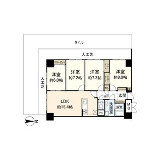 ルネ旭公園 間取図(平面図)