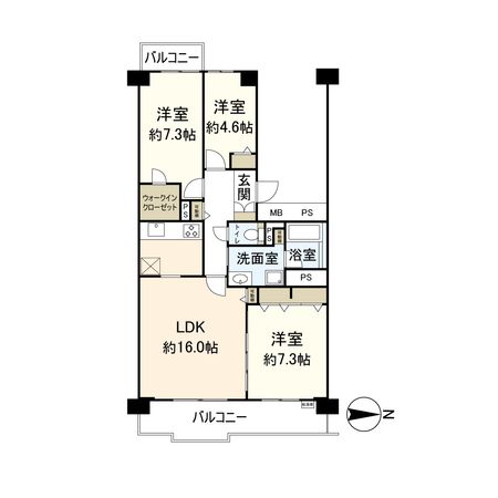 ベル・パークシティB棟 間取図(平面図) ベル・パークシティB棟 間取図(平面図)