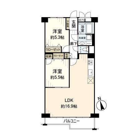 高殿コーポ 間取図(平面図) 高殿コーポ 間取図(平面図)