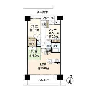 サンフォーリーフタウン桜ノ宮 サンメゾンコート 間取図(平面図)