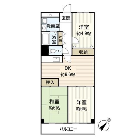 守口ビューハイツ 間取図(平面図) 守口ビューハイツ 間取図(平面図)