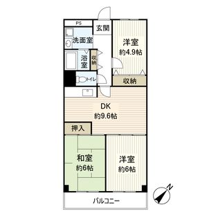 守口ビューハイツ 間取図(平面図)