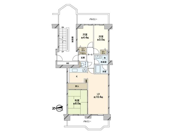 ベル・パークシティH棟 間取図(平面図)